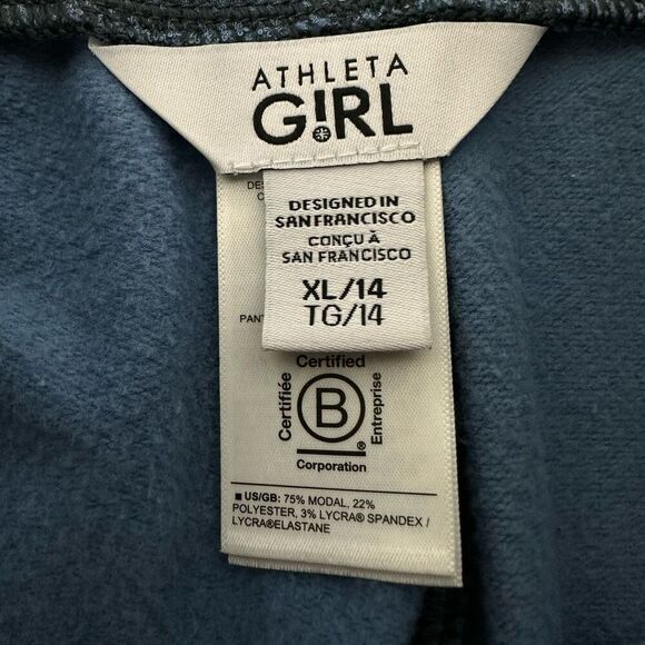 Athleta Super Soft Warm Up 2.0 Jogger Blue XL/14 - Picture 3 of 9